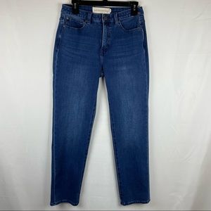 Soft surrounding mom jeans slim cut size 4